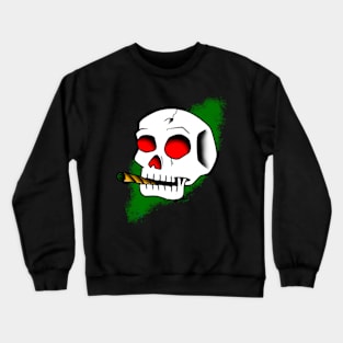 Smoking Skull Crewneck Sweatshirt